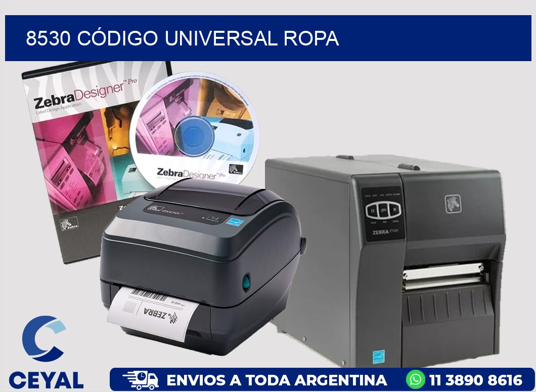 8530 CÓDIGO UNIVERSAL ROPA