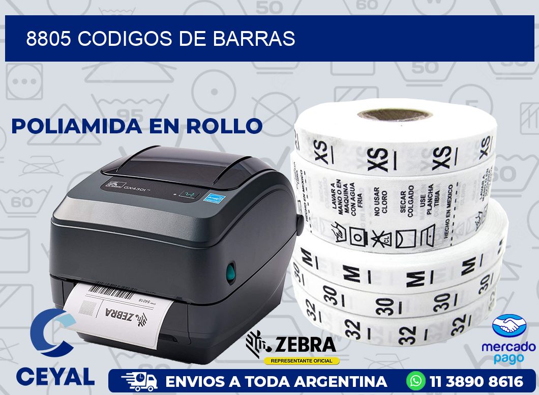 8805 CODIGOS DE BARRAS
