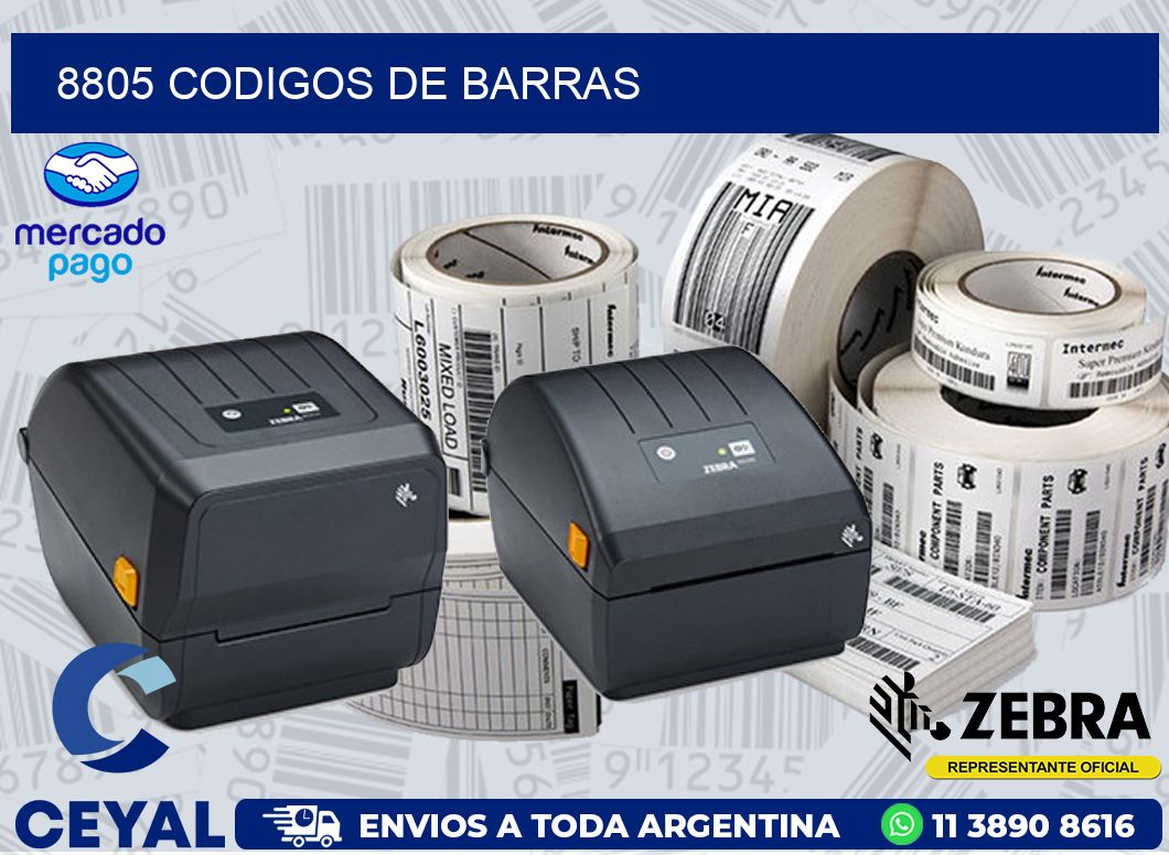 8805 CODIGOS DE BARRAS