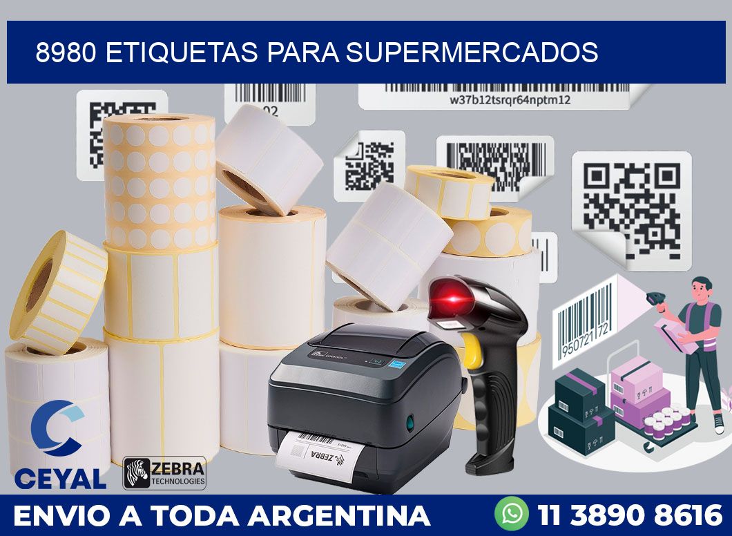 8980 ETIQUETAS PARA SUPERMERCADOS