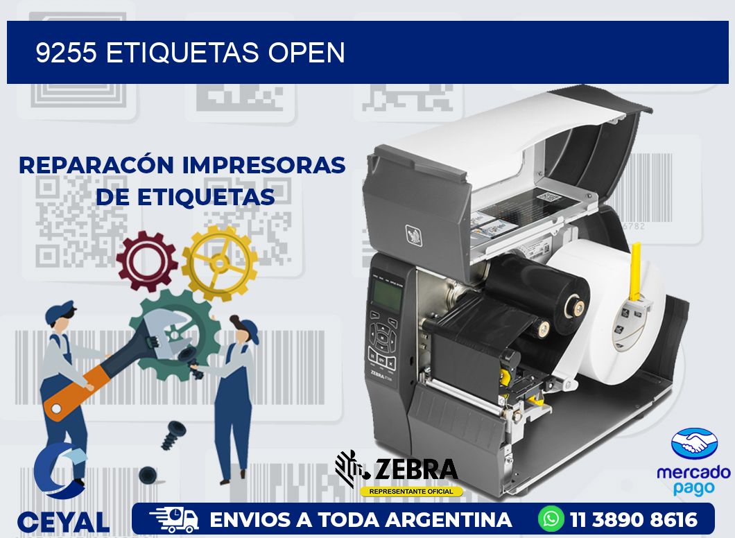 9255 ETIQUETAS OPEN