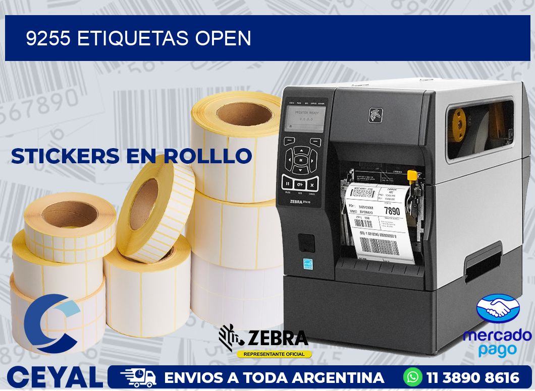 9255 ETIQUETAS OPEN