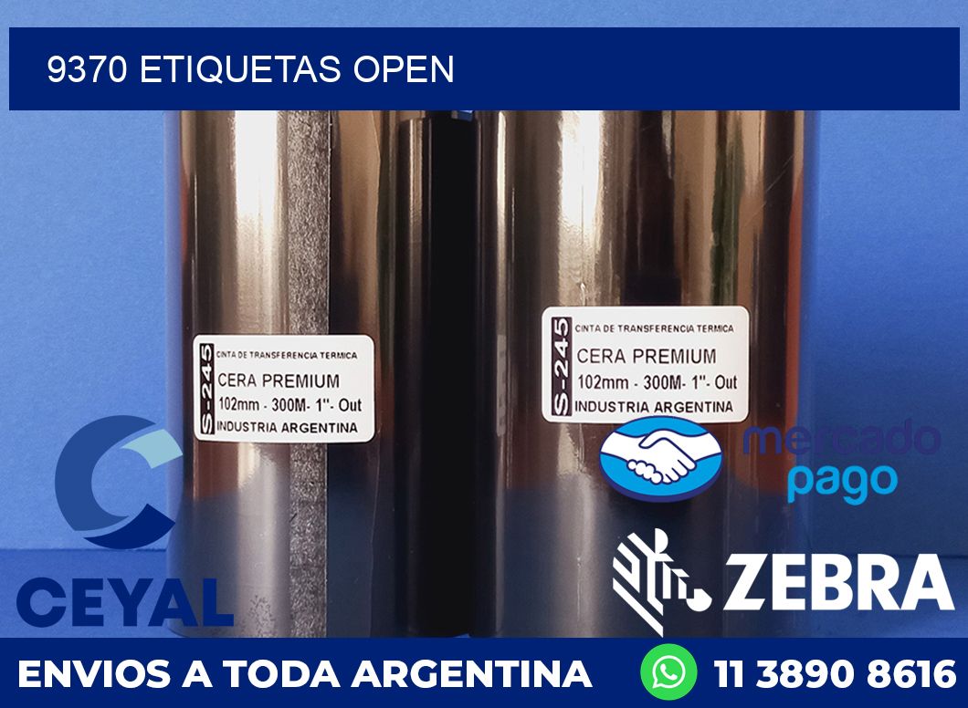 9370 ETIQUETAS OPEN