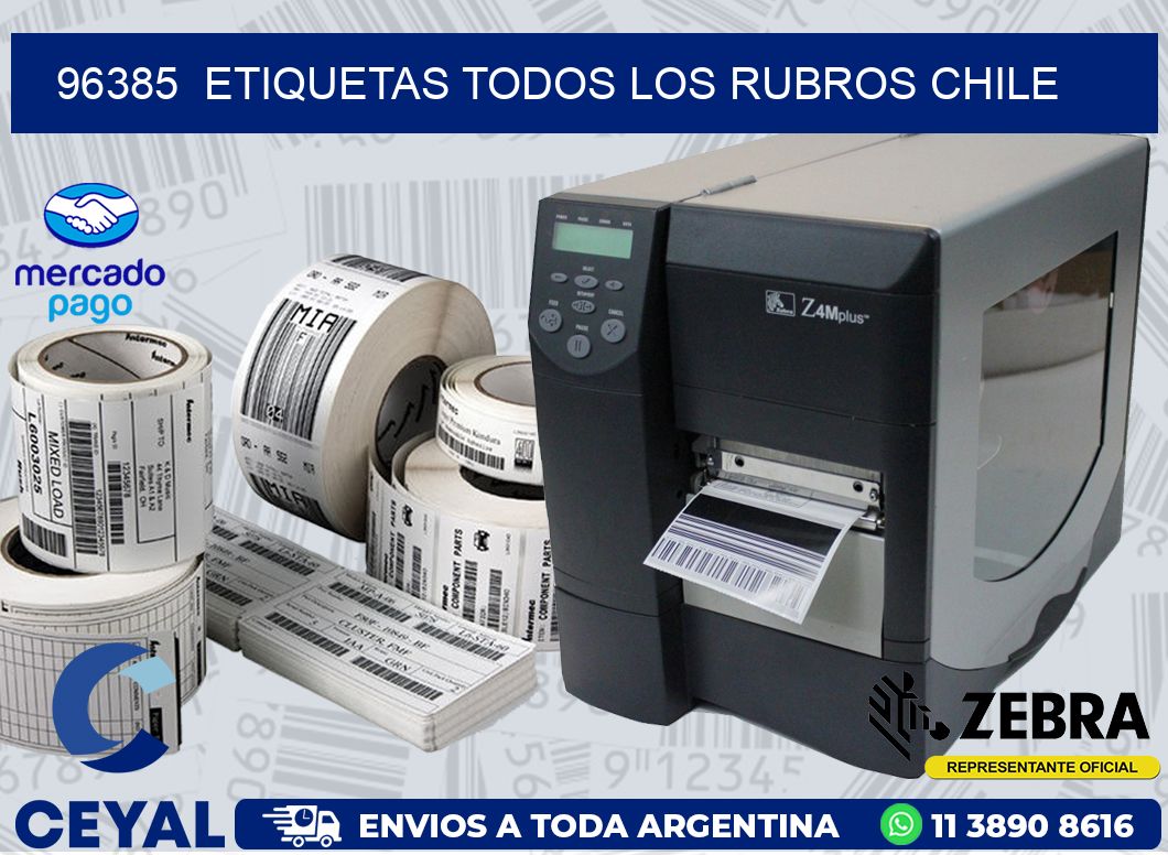 96385  ETIQUETAS TODOS LOS RUBROS CHILE