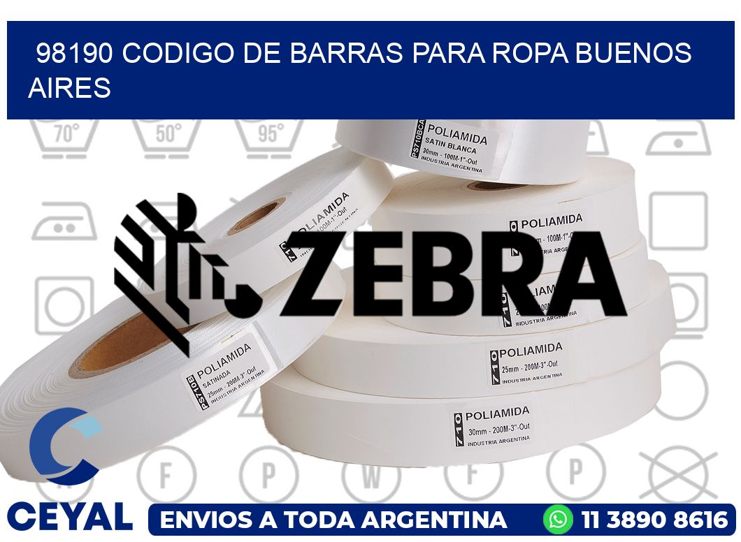 98190 CODIGO DE BARRAS PARA ROPA BUENOS AIRES
