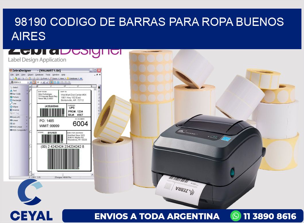 98190 CODIGO DE BARRAS PARA ROPA BUENOS AIRES