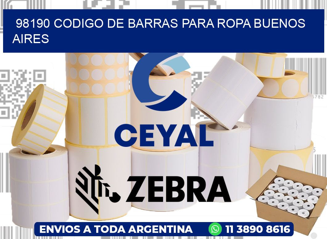 98190 CODIGO DE BARRAS PARA ROPA BUENOS AIRES