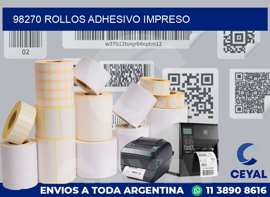 98270 ROLLOS ADHESIVO IMPRESO