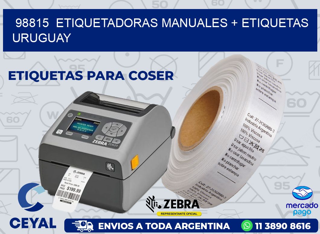 98815  ETIQUETADORAS MANUALES + ETIQUETAS URUGUAY