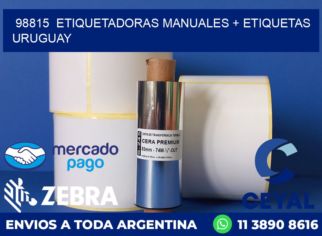 98815  ETIQUETADORAS MANUALES + ETIQUETAS URUGUAY
