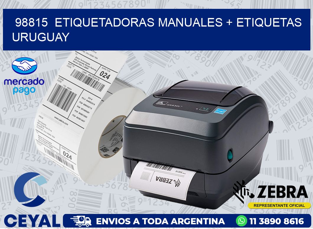 98815  ETIQUETADORAS MANUALES + ETIQUETAS URUGUAY