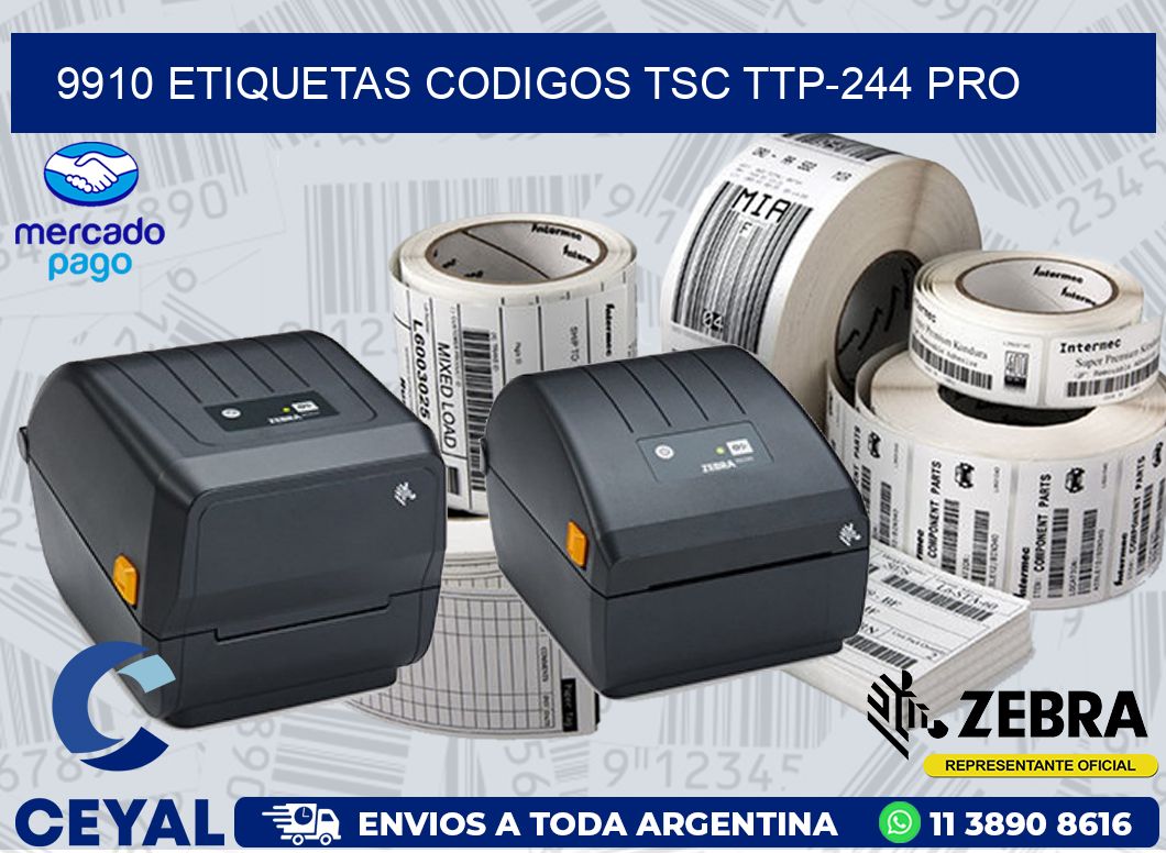 9910 ETIQUETAS CODIGOS TSC TTP-244 PRO