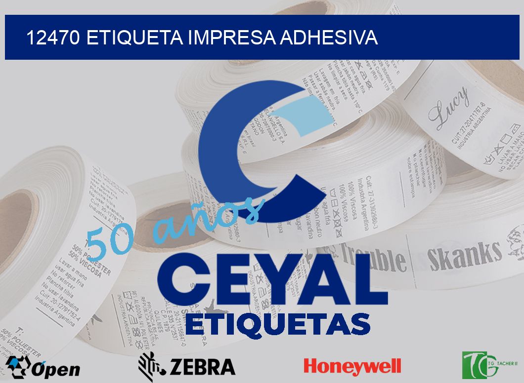 12470 ETIQUETA IMPRESA ADHESIVA