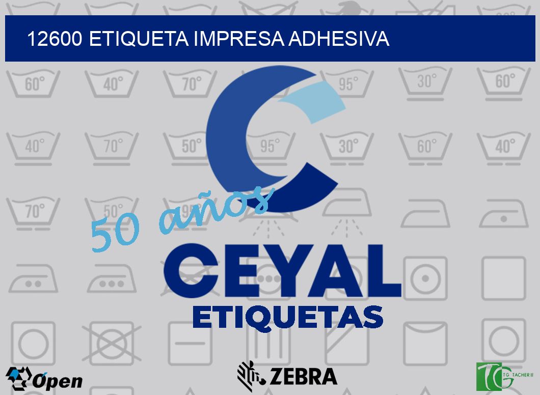 12600 ETIQUETA IMPRESA ADHESIVA