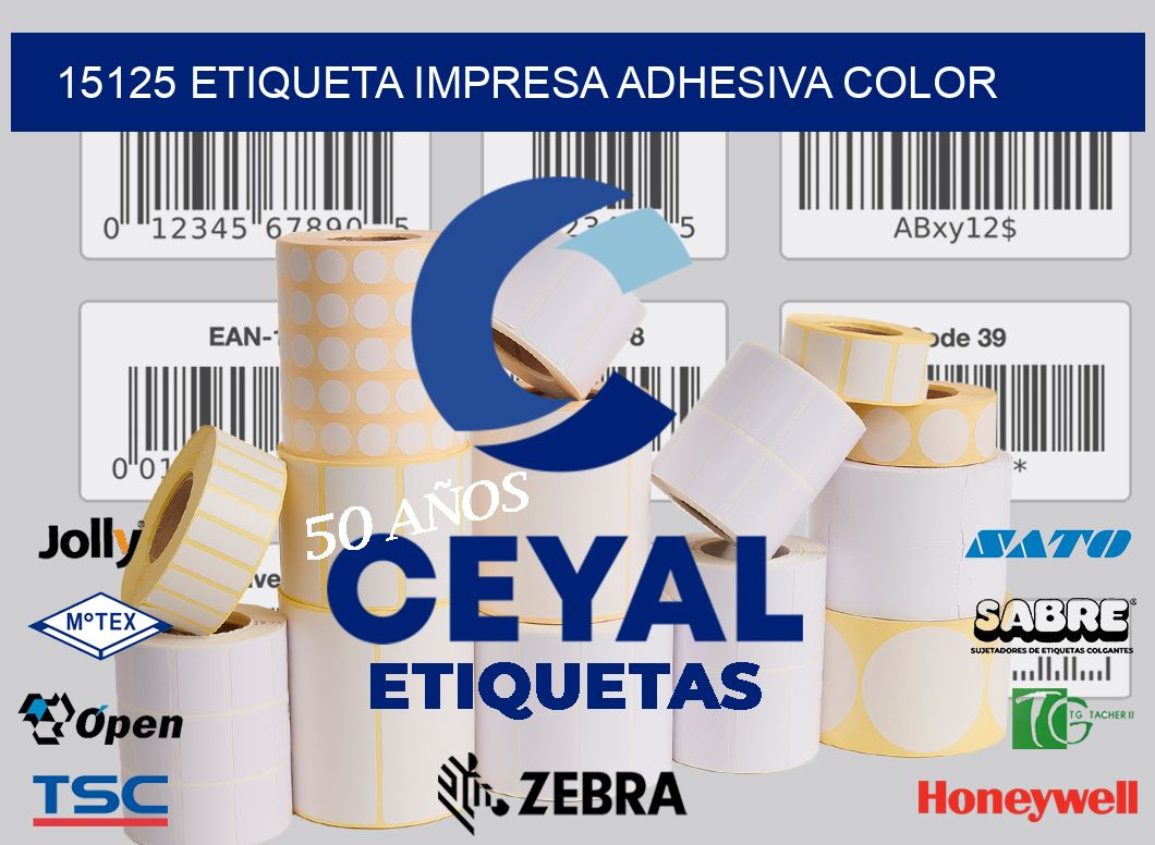 15125 ETIQUETA IMPRESA ADHESIVA COLOR