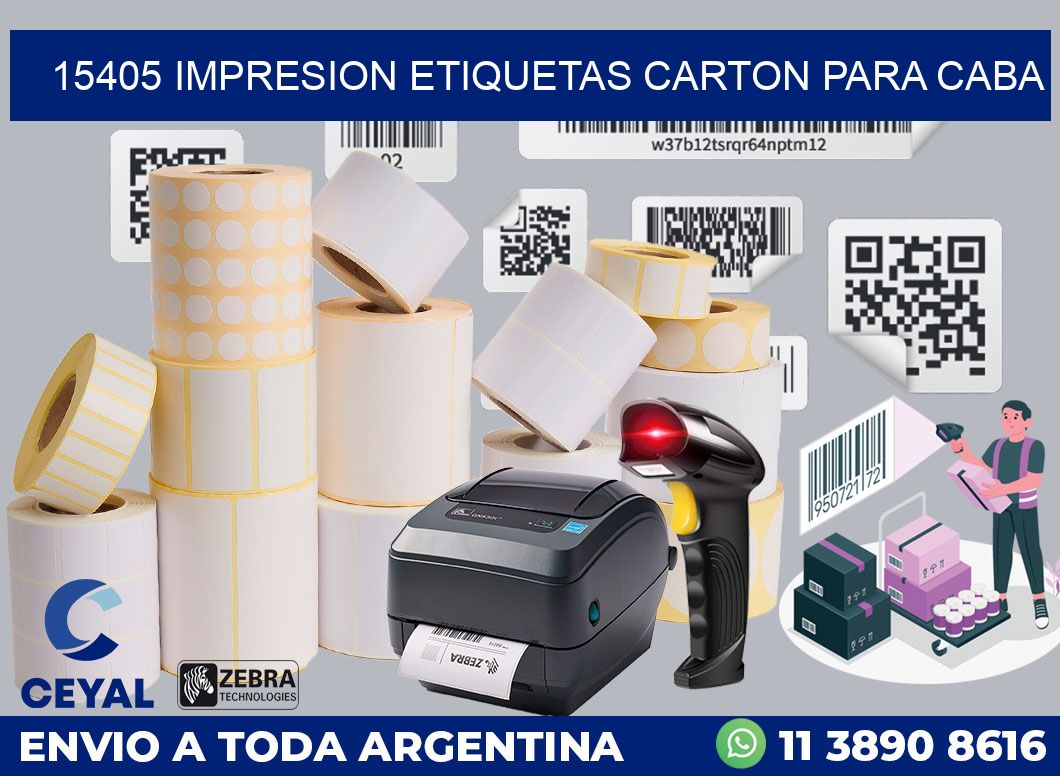 15405 IMPRESION ETIQUETAS CARTON PARA CABA