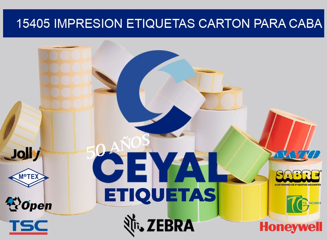 15405 IMPRESION ETIQUETAS CARTON PARA CABA