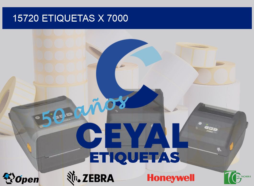15720 Etiquetas x 7000