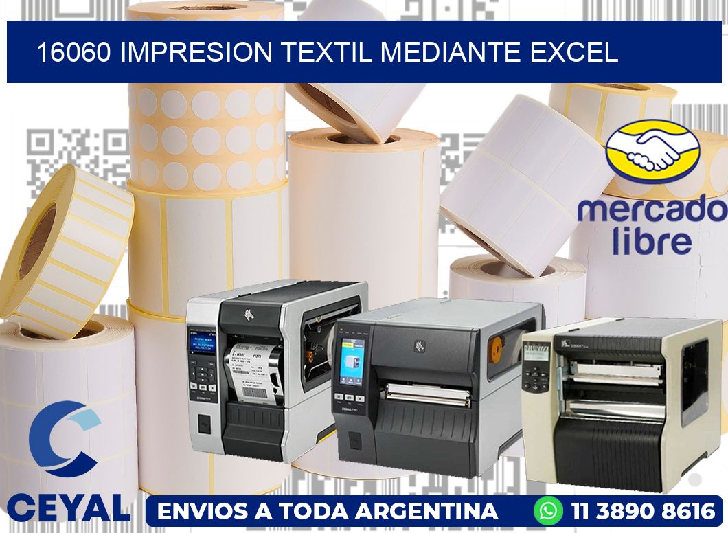 16060 IMPRESION TEXTIL MEDIANTE EXCEL