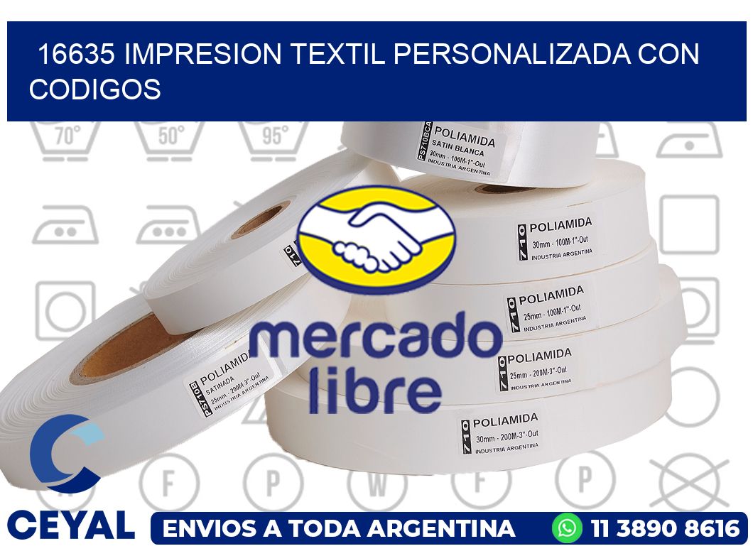 16635 IMPRESION TEXTIL PERSONALIZADA CON CODIGOS