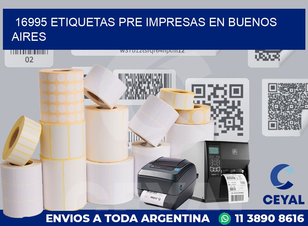 16995 ETIQUETAS PRE IMPRESAS EN BUENOS AIRES