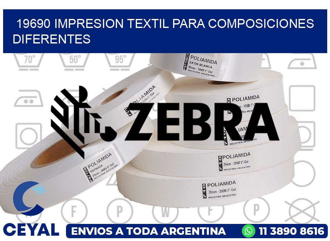 19690 IMPRESION TEXTIL PARA COMPOSICIONES DIFERENTES