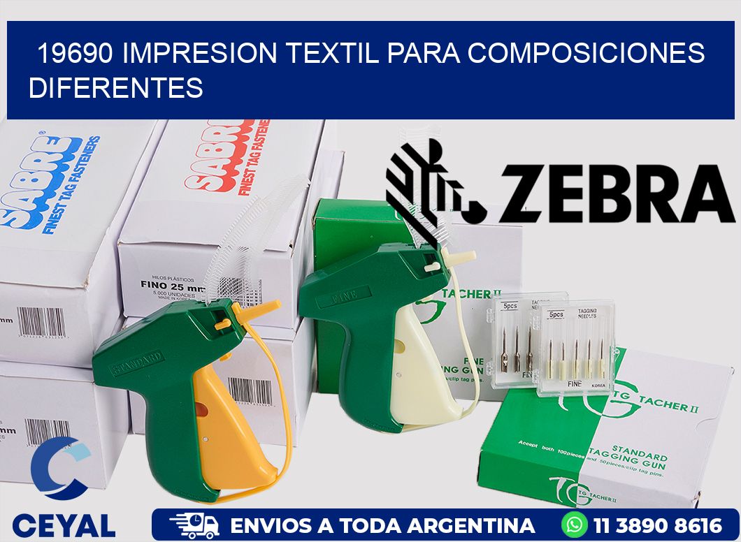 19690 IMPRESION TEXTIL PARA COMPOSICIONES DIFERENTES