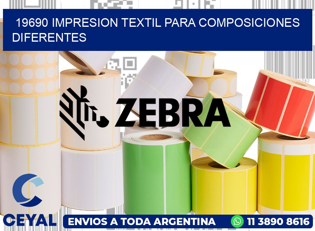 19690 IMPRESION TEXTIL PARA COMPOSICIONES DIFERENTES