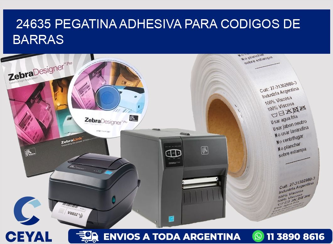 24635 PEGATINA ADHESIVA PARA CODIGOS DE BARRAS