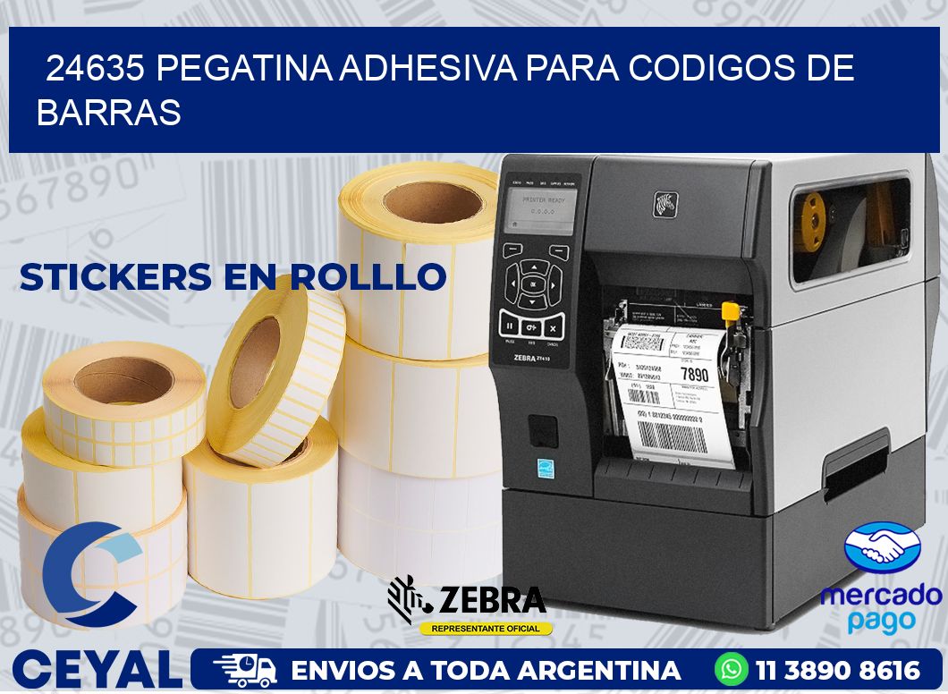 24635 PEGATINA ADHESIVA PARA CODIGOS DE BARRAS
