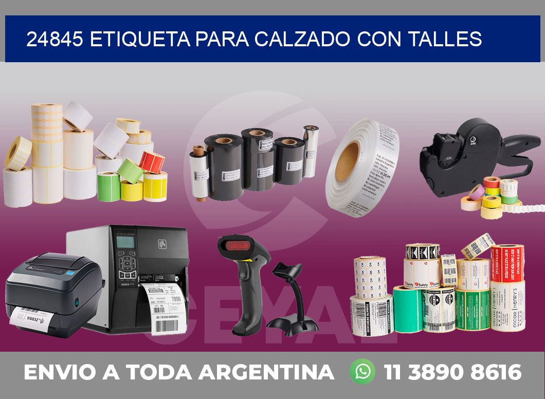 24845 ETIQUETA PARA CALZADO CON TALLES