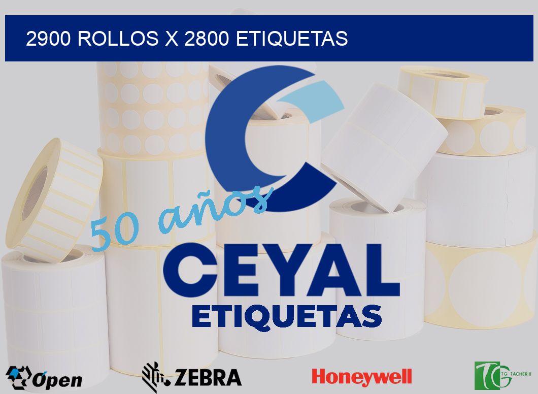 2900 Rollos x 2800 etiquetas