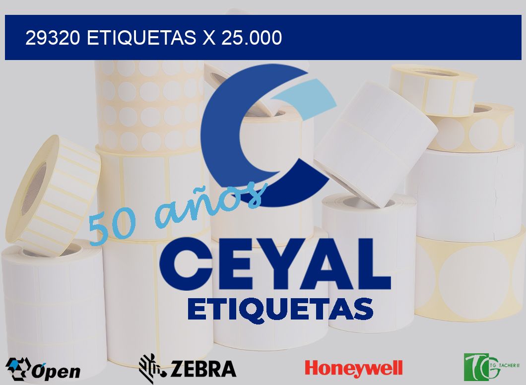 29320 Etiquetas x 25.000