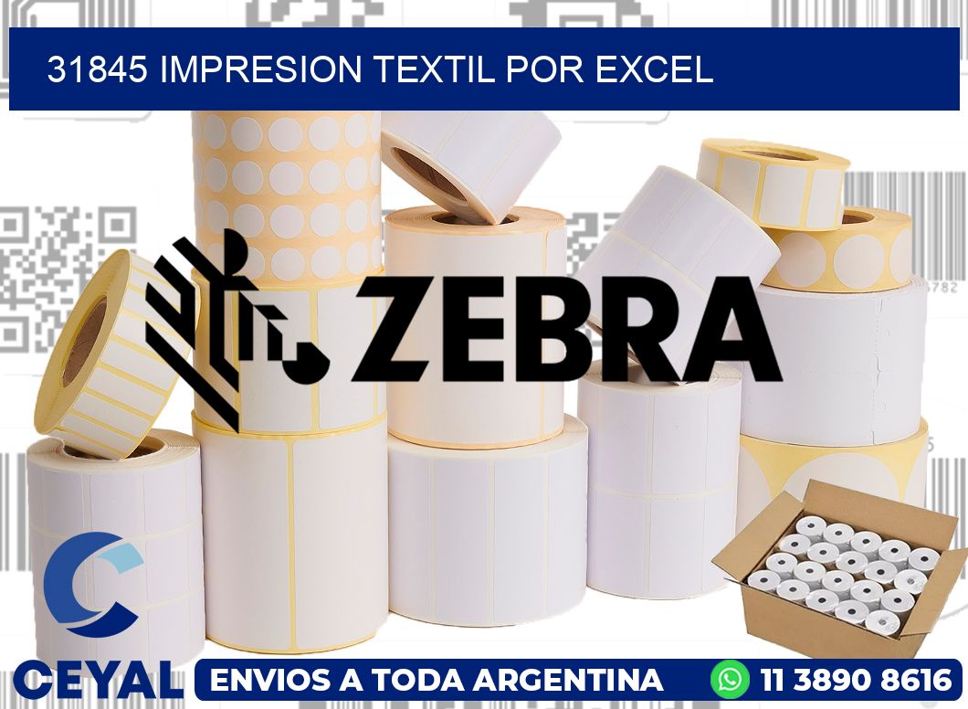 31845 IMPRESION TEXTIL POR EXCEL