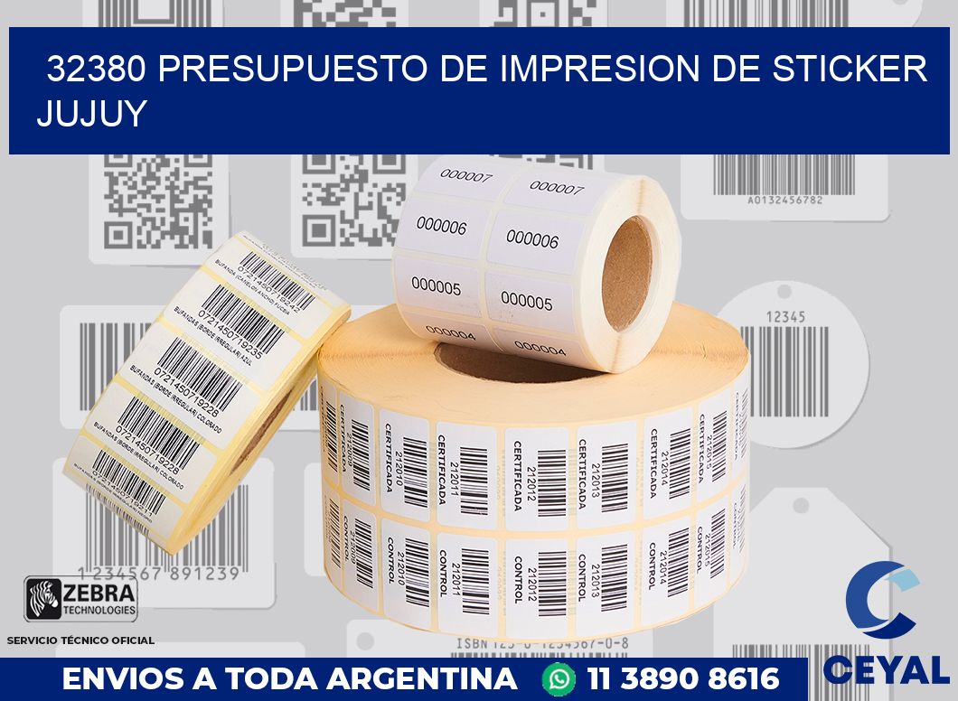 32380 PRESUPUESTO DE IMPRESION DE STICKER JUJUY