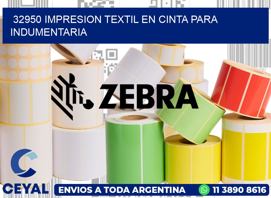 32950 IMPRESION TEXTIL EN CINTA PARA INDUMENTARIA