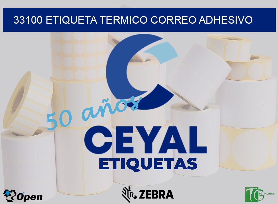 33100 ETIQUETA TERMICO CORREO ADHESIVO
