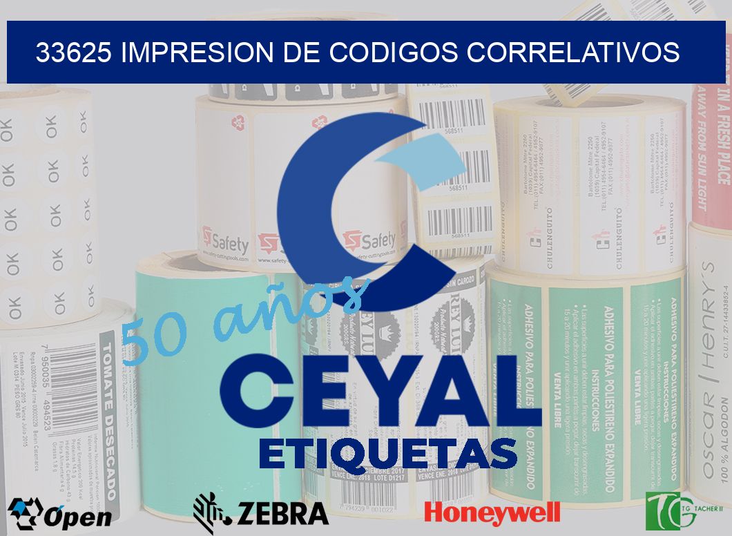 33625 IMPRESION DE CODIGOS CORRELATIVOS