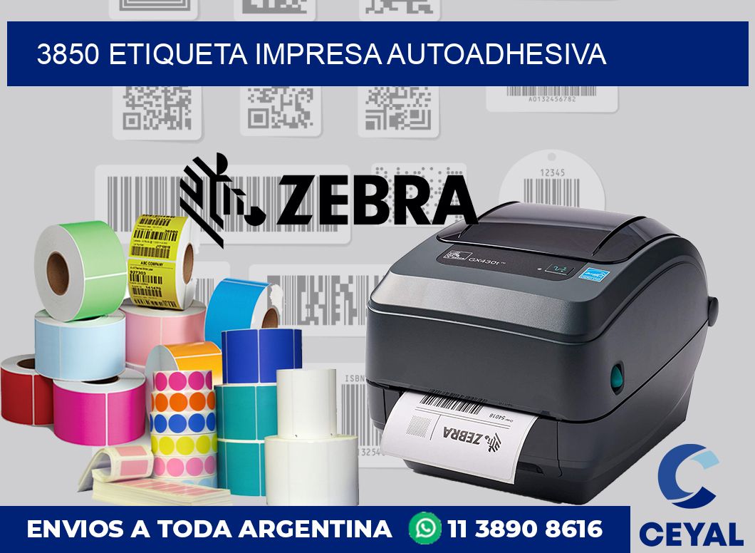 3850 ETIQUETA IMPRESA AUTOADHESIVA