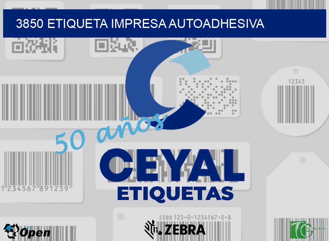 3850 ETIQUETA IMPRESA AUTOADHESIVA