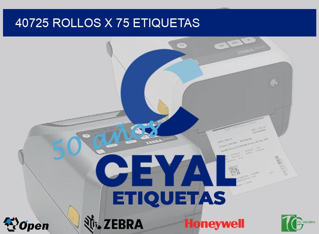 40725 Rollos x 75 etiquetas