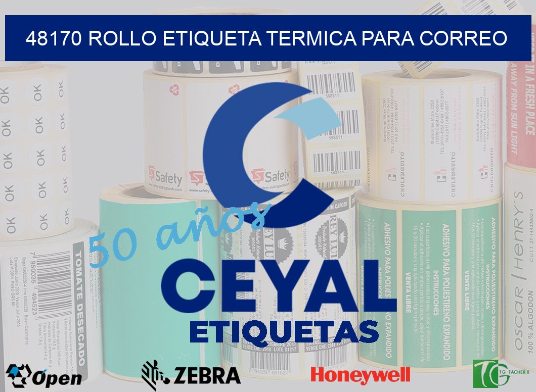 48170 ROLLO ETIQUETA TERMICA PARA CORREO