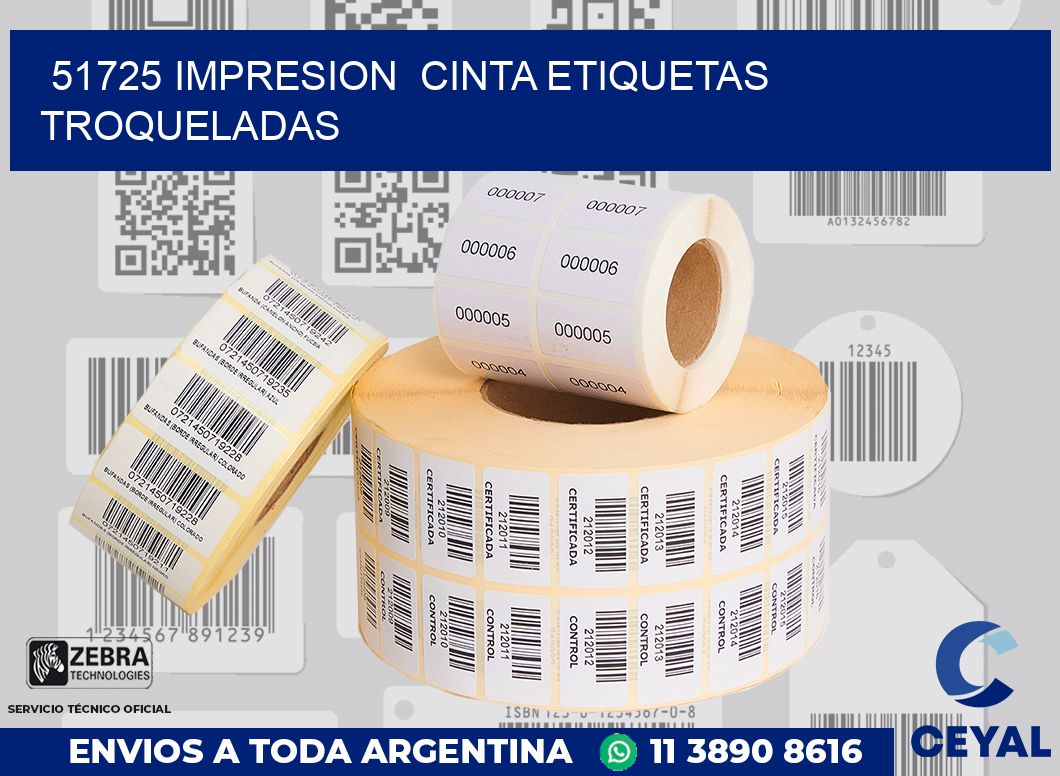 51725 impresion  cinta etiquetas troqueladas