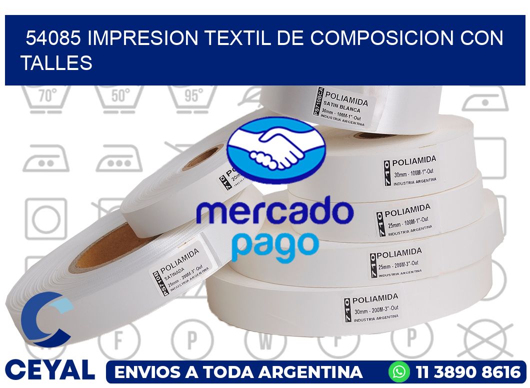 54085 IMPRESION TEXTIL DE COMPOSICION CON TALLES