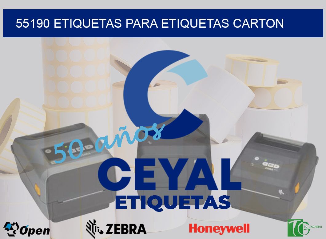 55190 ETIQUETAS PARA ETIQUETAS CARTON