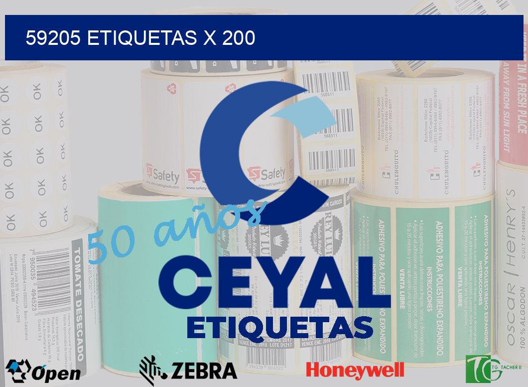 59205 Etiquetas x 200