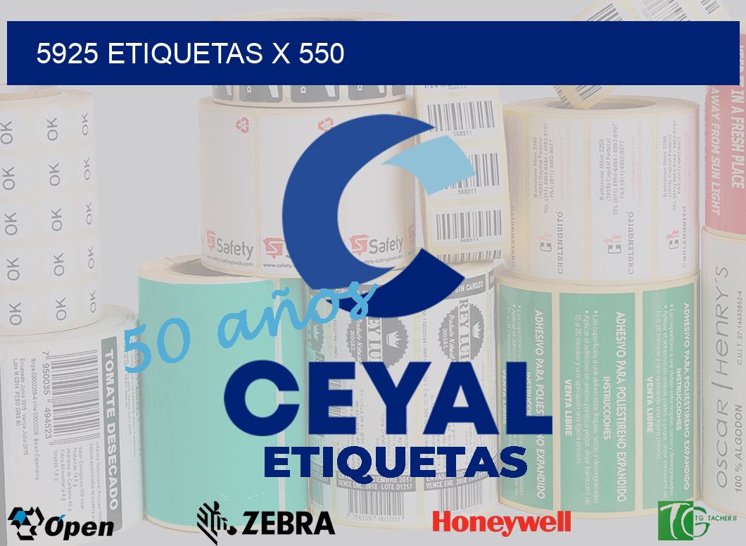 5925 Etiquetas x 550