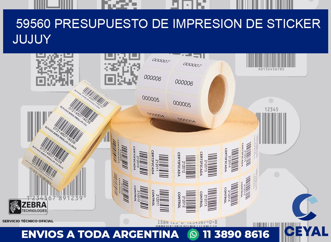 59560 PRESUPUESTO DE IMPRESION DE STICKER JUJUY