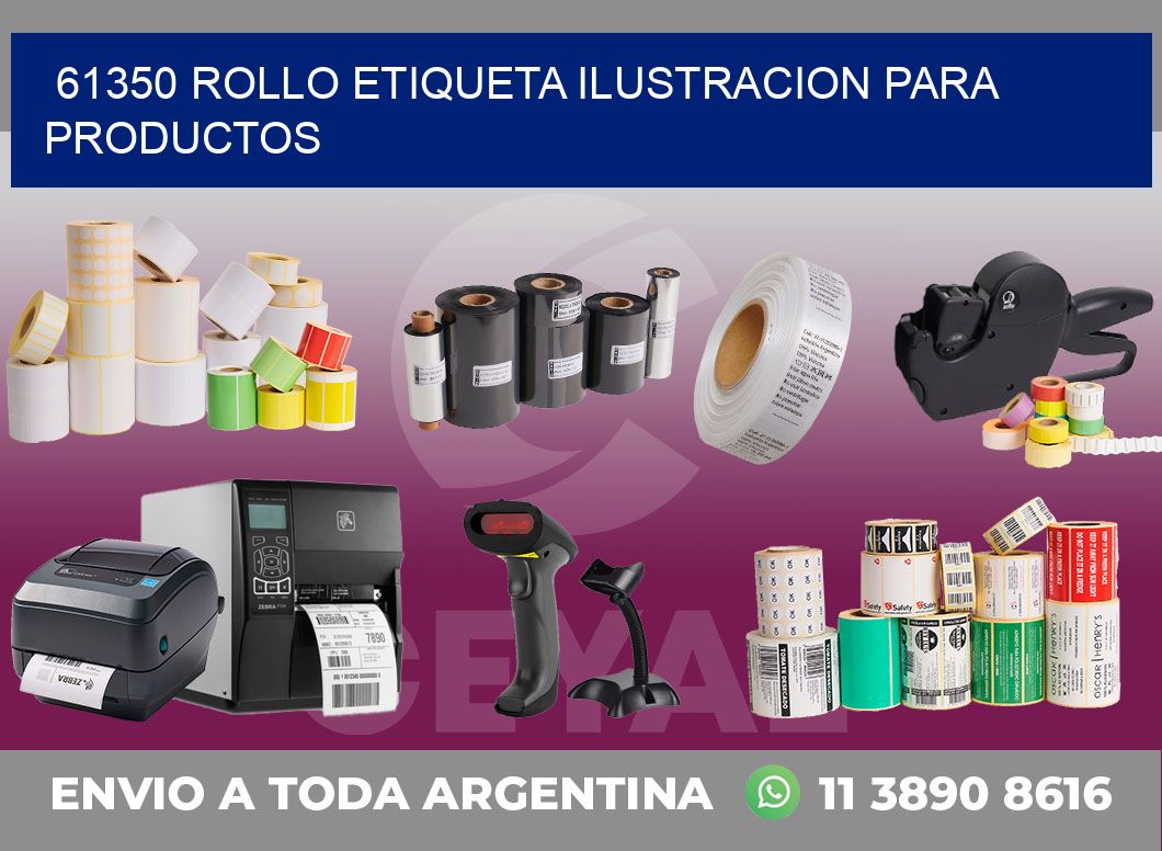 61350 ROLLO ETIQUETA ILUSTRACION PARA PRODUCTOS