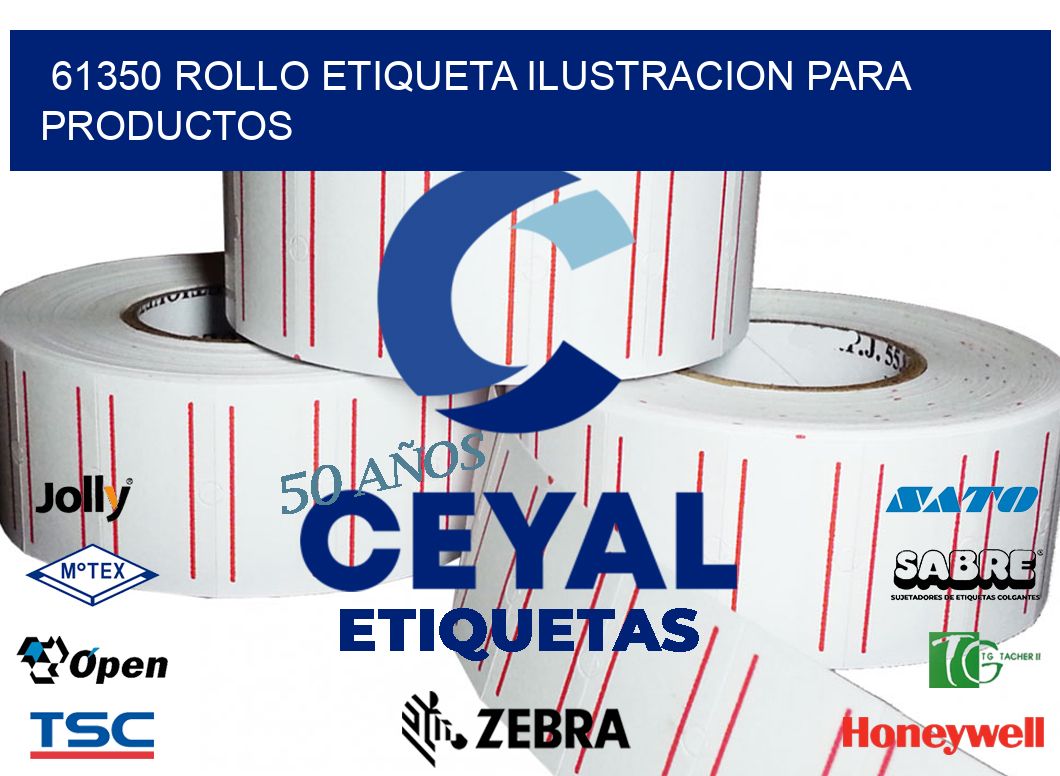 61350 ROLLO ETIQUETA ILUSTRACION PARA PRODUCTOS
